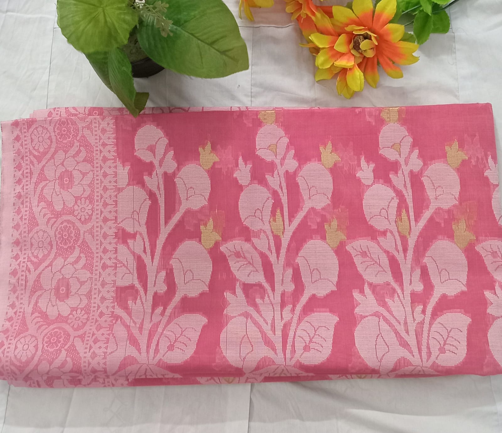 Tangail Cotton Jamdani Saree